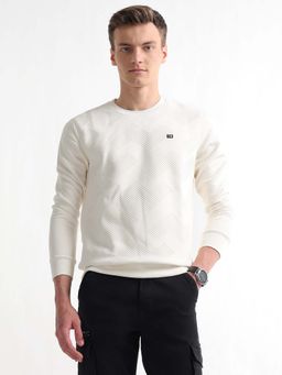Arrow Sports - Men's Crew Neck Textured Sweatshirt