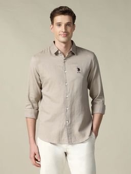 U.S. Polo Assn. Denim Co. - Men's Solid Regular Fit Shirt