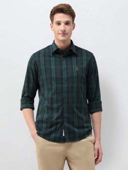 U.S. POLO ASSN. - Men's Checked Tailored Fit Shirt