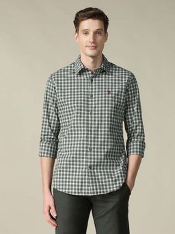 U.S. POLO ASSN. - Men's Checked Tailored Fit Shirt