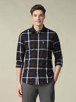 U.S. POLO ASSN. - Men's Checked Tailored Fit Shirt