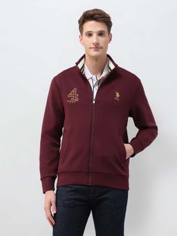U.S. POLO ASSN. - Men's High Neck Regular Fit Zipper Sweatshirt