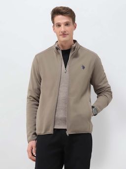 U.S. POLO ASSN. - Men's Solid Regular Fit Zipper Sweatshirt