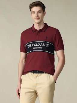 U.S. POLO ASSN. - Men's Printed Regular Fit Polo T-Shirt