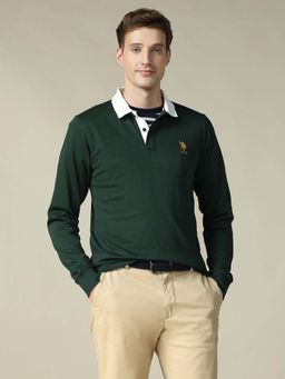 U.S. POLO ASSN. - Men's Solid Regular Fit Polo T-Shirt
