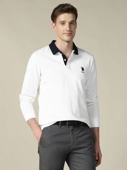 U.S. POLO ASSN. - Men's Solid Regular Fit Polo T-Shirt