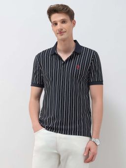 U.S. POLO ASSN. - Men's Striped Regular Fit Polo T-Shirt