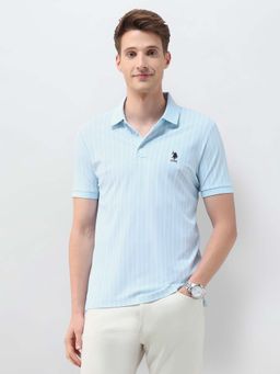 U.S. POLO ASSN. - Men's Striped Regular Fit Polo T-Shirt