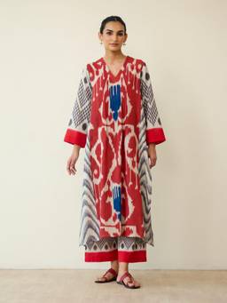 Rustorange - Women Rhythm Multi-Color Printed Kurta with Pant