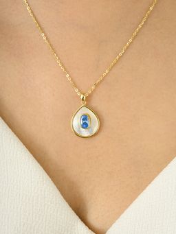 METALM - Yellow Gold Pear Drop Necklace