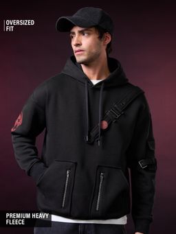 The Souled Store - Official How To Train Your Dragon: Night Fury Men Black Oversized Hoodie