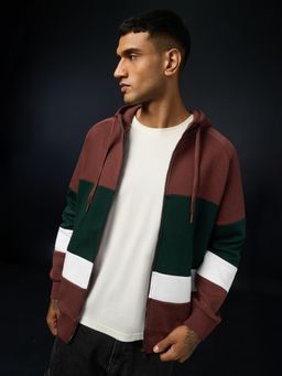 The Souled Store - Maroon Quartz Men Oversized Hoodie