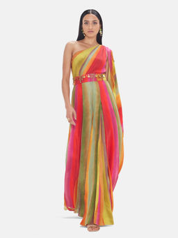 Basanti Kapde aur Koffee - The Athena Prism One Shoulder Jumpsuit