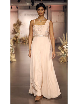 Basanti Kapde aur Koffee - The Blush Celeste Embellished Jumpsuit