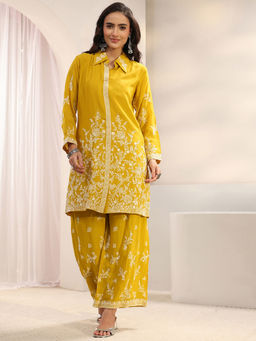 Libas Art - Women Embroidered Chinon Co-Ord Set