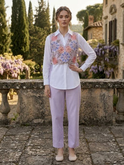 Autumnlane - Women Embroidered Cotton Co-Ord Set