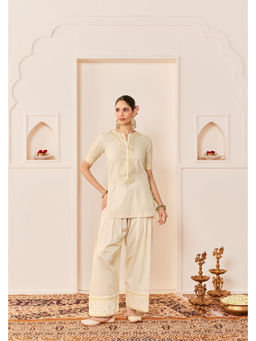 Sheetal Batra - Anaisha -Daisy Ivory Short Kurta With Farshi Salwar