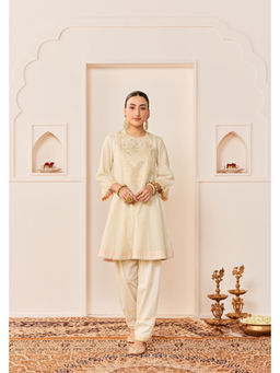 Sheetal Batra - Nida - Daisy Ivory Short Choga With Farshi Salwar