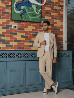 HILO DESIGN - Saville Curve - Urban Savile-Curve Blazer With Trouser