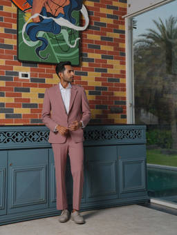 HILO DESIGN - Vienna Precision - Mauve Urban Blazer With Trouser
