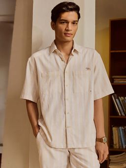 Andamen - Men's Casual Cotton Blend Relaxed Fit Shirt