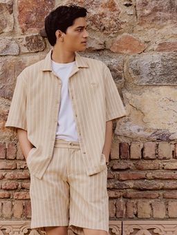 Andamen - Mens Casual Cotton Print Relaxed Fit Shirt