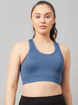 C9 Airwear - Womens Dark Denim Sports Bra With Racerback And Broader Straps