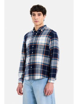 Snitch - Men Multi-Color Checks Full Sleeves Regular Casual Shirt