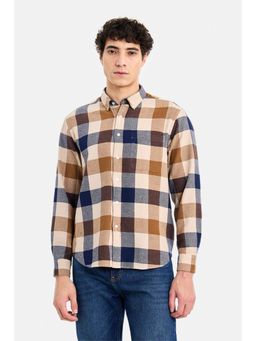 Snitch - Men Multi-Color Checks Full Sleeves Regular Casual Shirt