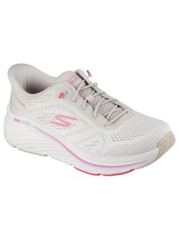 SKECHERS - Off White Textile Sports Women Running Shoes