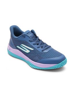 SKECHERS - Blue Mesh Sports Women Tennis Shoes