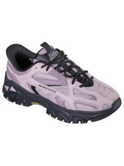 SKECHERS - Black Faux Leather Sports Women Running Shoes