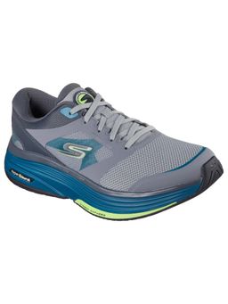 SKECHERS - Grey Textile Sports Men Walking Shoes