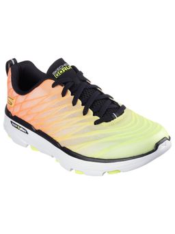 SKECHERS - Yellow Textile Sports Men Running Shoes