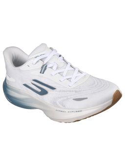 SKECHERS - White Textile Sports Men Running Shoes