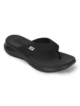SKECHERS - Black Textile Casual Women Flip Flops