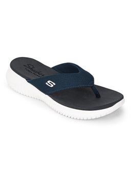SKECHERS - Blue Textile Casual Women Flip Flops