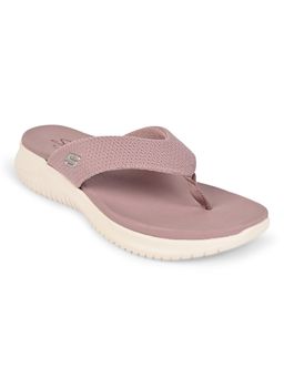 SKECHERS - Purple Textile Casual Women Flip Flops