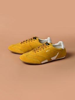 GAS - Yellow Suede & Leather Casual Men Sneakers