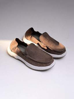 GAS - Grey Leather Casual Men Loafers