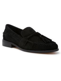 Rag & Co - Black Suede Casual Women Moccasins