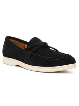 Rag & Co - Black Suede Casual Women Loafers