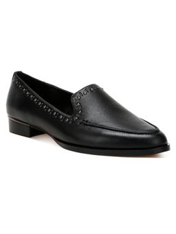 Rag & Co - Black Leather Casual Women Loafers