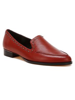 Rag & Co - Burgundy Leather Casual Women Loafers
