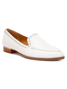 Rag & Co - Off White Leather Casual Women Loafers