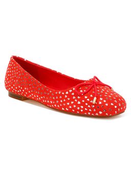 Rag & Co - Red Suede Casual Women Ballerinas