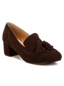 Rag & Co - Brown Suede Casual Women Moccasins