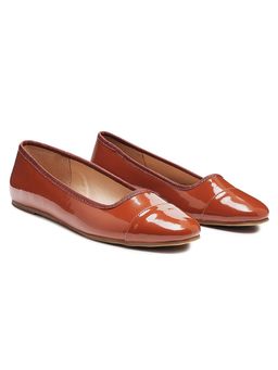 London Rag - Brown PU Casual Women Ballerinas