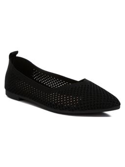 London Rag - Black Flyknit Casual Women Ballerinas