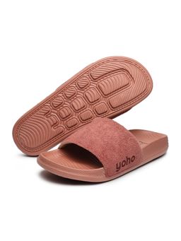 Yoho - Pink Textile Casual Women Sliders